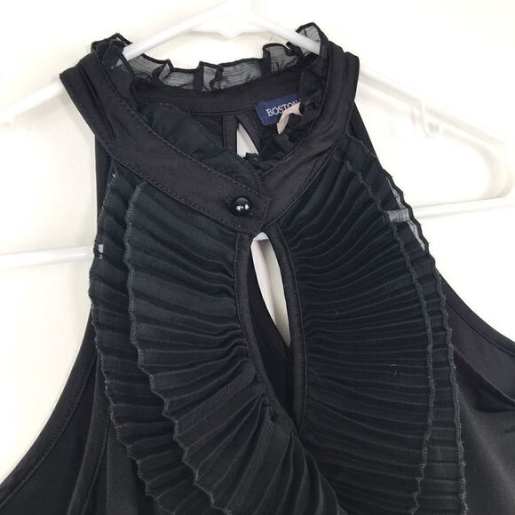 Boston Proper Sleeveless Ruffle Front Blouse - Picture 9 of 11